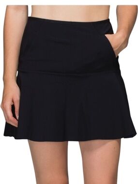 Lululemon Get It On Skirt Black Size 6 Style W8485S Mini Skirt Athleisure